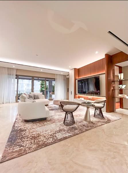 Rare Freehold 4-Bed Exclusive Homes in District 10, Tanglin / Holland / Bukit Timah, 4 Bedrooms, 2,551 sqft, Condominium For Sale, by Homer Lau, 500224297 - Living Room - PropertyGuru.com.sg