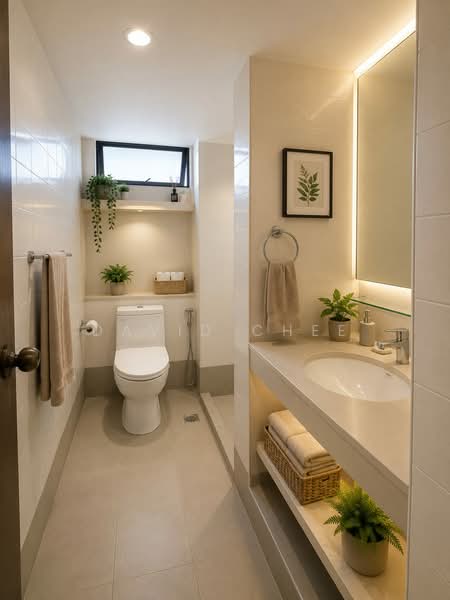 Keng Lee Court, 74 Keng Lee Road, 3 Bedrooms, 1,055 sqft, Walk-up Apartment For Sale, by David Chee, 500224305 - Bathroom - PropertyGuru.com.sg