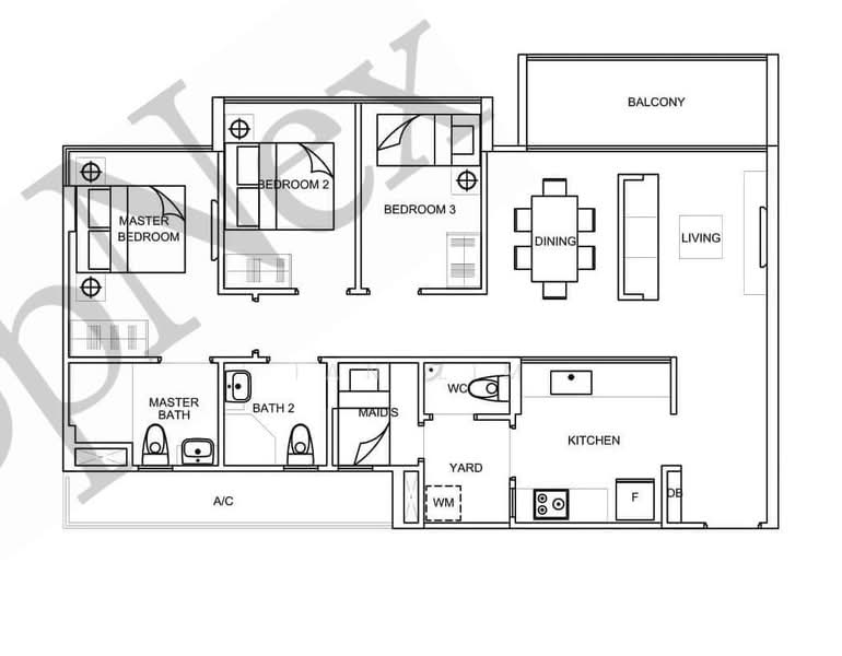 La Fiesta, 68 Sengkang Square, 3 Bedrooms, 990 sqft, Condominium For Sale, by Ian Lim, 500224407 - PropertyGuru.com.sg