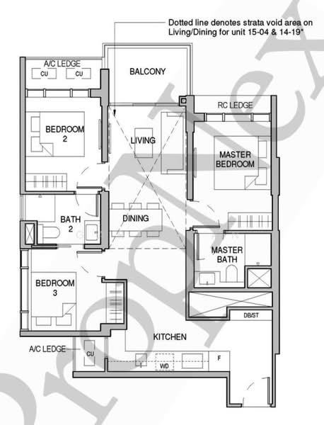 Sceneca Residence, Tanah Merah Kechil Link, 3 Bedrooms, 1,055 sqft, Condominium For Sale, by Garry Tan, 500224427 - PropertyGuru.com.sg