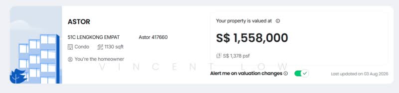 Astor, 51C Lengkong Empat, 6 Bedrooms, 1,130 sqft, Condominium For Sale, by Vincent Low, 500224516 - PropertyGuru.com.sg