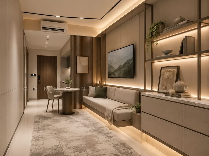 The Robertson Opus, 11 Unity Street, Studio, 431 sqft, Condominium For Sale, by Johnny Ng Cheng Lim, 500224609 - Living Room - PropertyGuru.com.sg