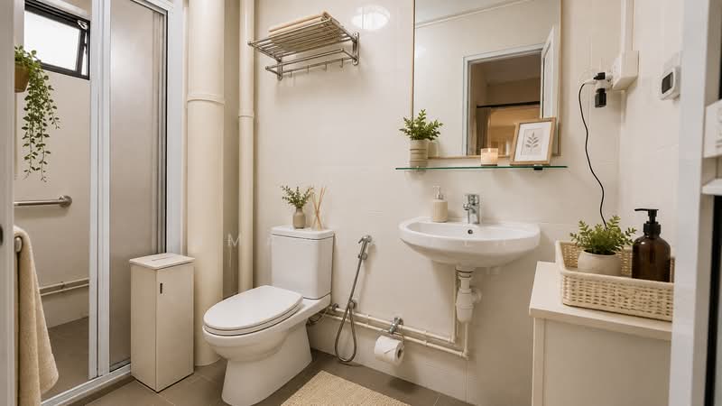 108 Jalan Rajah, 108 Jalan Rajah, 3 Bedrooms, 1,593 sqft, HDB Flat For Sale, by Amanda Keh, 500224623 - Bathroom - PropertyGuru.com.sg