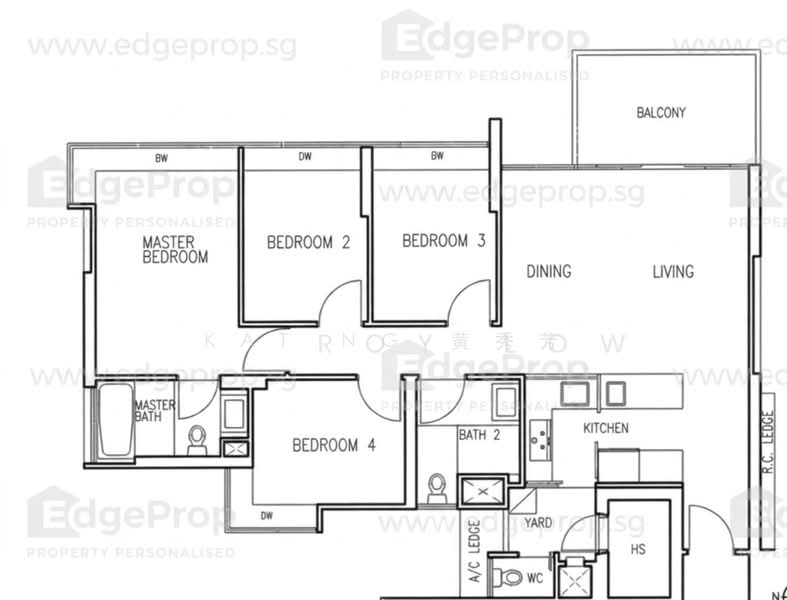 Vista Residences, 26 Jalan Datoh, 4 Bedrooms, 1,410 sqft, Condominium For Sale, by Kat Ng 黄秀芳, 500224629 - PropertyGuru.com.sg