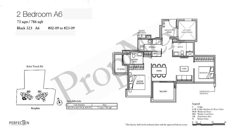 Perfect Ten, 323 Bukit Timah Road, 2 Bedrooms, 786 sqft, Condominium For Sale, by Joy Toh, 500224715 - PropertyGuru.com.sg