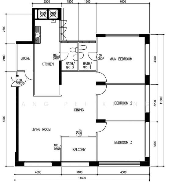 128 Bishan Street 12, 128 Bishan Street 12, 3 Bedrooms, 1,302 sqft, HDB Flat For Sale, by Ang Pei Xiong, 500224737 - PropertyGuru.com.sg