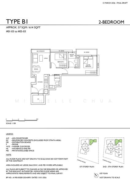 Sophia Meadow, 132 Sophia Road, 2 Bedrooms, 614 sqft, Condominium For Sale, by Michelle Chua, 500224755 - B1 - PropertyGuru.com.sg