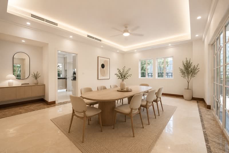 Gentle Villas, Gentle Drive, 5 Bedrooms, 7,382 sqft, Detached House For Rent, by Carrie Chin, 500224812 - Dining Room - PropertyGuru.com.sg