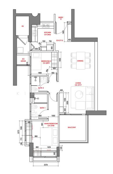 Beacon Heights, 8 Mar Thoma Road, 2 Bedrooms, 894 sqft, Condominium For Sale, by Kim Wah Ng, 500224827 - PropertyGuru.com.sg
