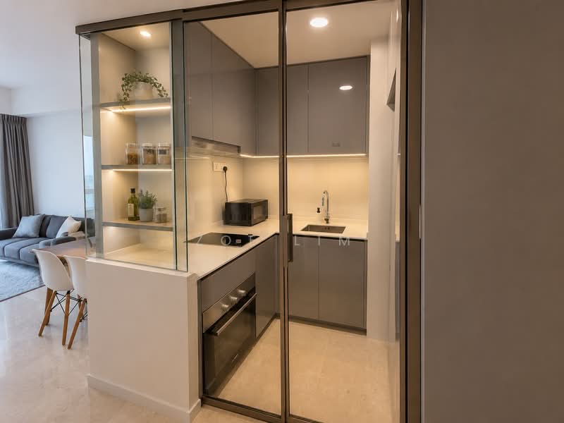 The Tre Ver, 66 Potong Pasir Avenue 1, 2 Bedrooms, 700 sqft, Condominium For Sale, by Zoe Lim, 500224849 - Encloseable Kitchen - AI illustration - PropertyGuru.com.sg