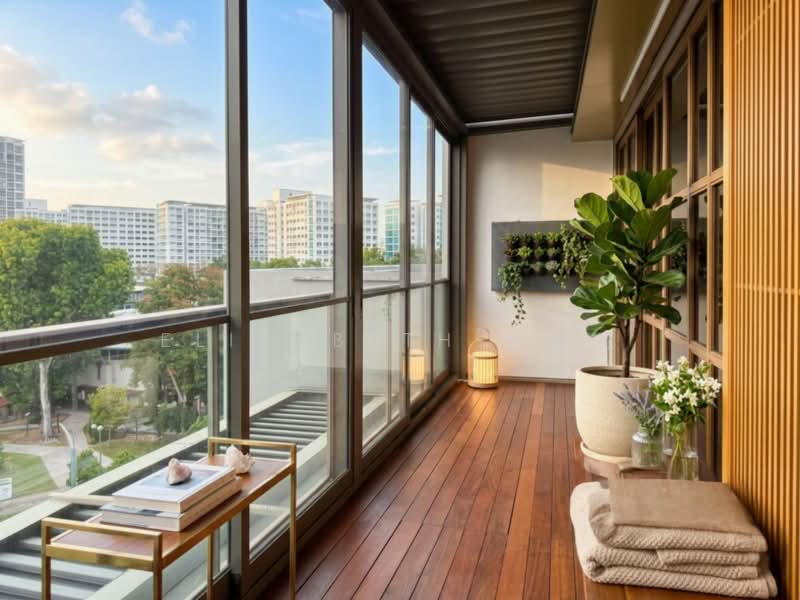 Stratum, 90 Elias Road, 4 Bedrooms, 1,765 sqft, Condominium For Sale, by Elisabeth 吕秀恩, 500224898 - Balcony - PropertyGuru.com.sg