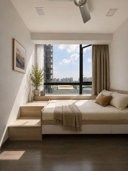 Waterbay, 45 Edgefield Plains, 4 Bedrooms, 1,259 sqft, Executive Condominium For Rent, by Bryan Luke Ng, 500224963 - Bedroom - PropertyGuru.com.sg