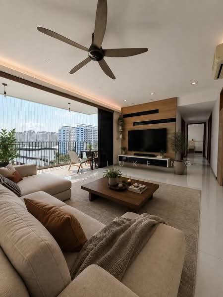Waterbay, 45 Edgefield Plains, 4 Bedrooms, 1,259 sqft, Executive Condominium For Rent, by Bryan Luke Ng, 500224963 - Living Room - PropertyGuru.com.sg