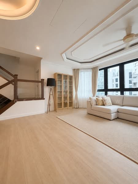 D'Grove Villas, 8A Orange Grove Road, 4 Bedrooms, 1,723 sqft, Condominium For Rent, by Georgina Seow, 500224976 - Living Room - PropertyGuru.com.sg