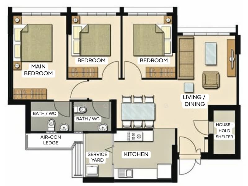 508B Yishun Avenue 4, 508B Yishun Avenue 4, 3 Bedrooms, 1,001 sqft, HDB Flat For Sale, by Eric Wong, 500225017 - PropertyGuru.com.sg