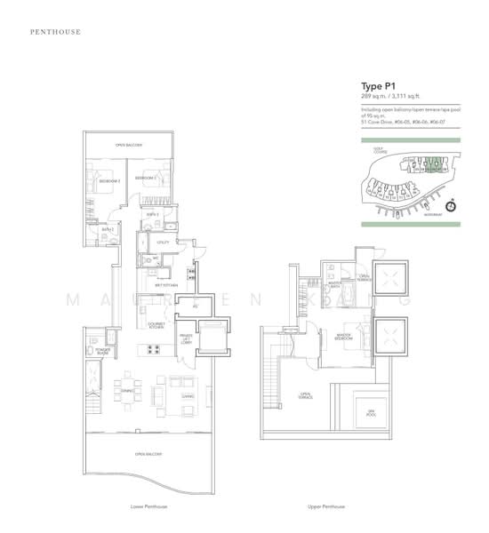 Turquoise, 51 Cove Drive, 3 Bedrooms, 3,111 sqft, Condominium For Sale, by Maureen Kang, 500225057 - PropertyGuru.com.sg