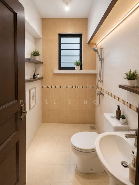 155 Rivervale Crescent, 155 Rivervale Crescent, 3 Bedrooms, 980 sqft, HDB Flat For Sale, by Phyllis Ngam, 500225058 - Bathroom - PropertyGuru.com.sg