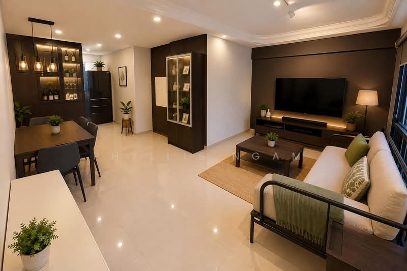 155 Rivervale Crescent, 155 Rivervale Crescent, 3 Bedrooms, 980 sqft, HDB Flat For Sale, by Phyllis Ngam, 500225058 - Living Room - PropertyGuru.com.sg