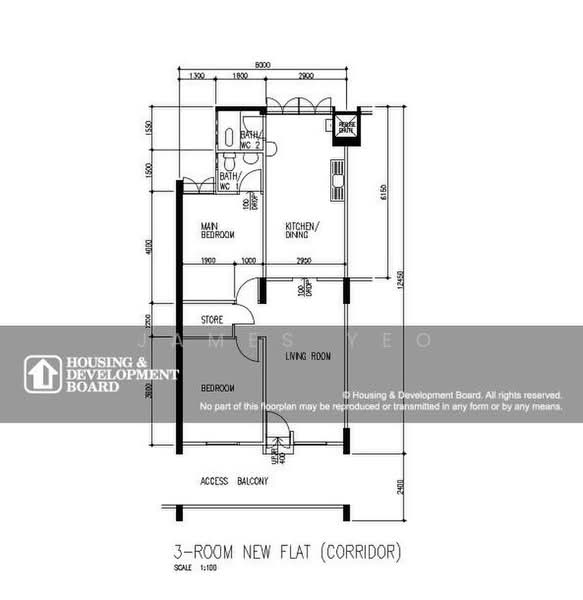 122 Ang Mo Kio Avenue 3, 122 Ang Mo Kio Avenue 3, 2 Bedrooms, 710 sqft, HDB Flat For Sale, by James Yeo, 500225068 - PropertyGuru.com.sg