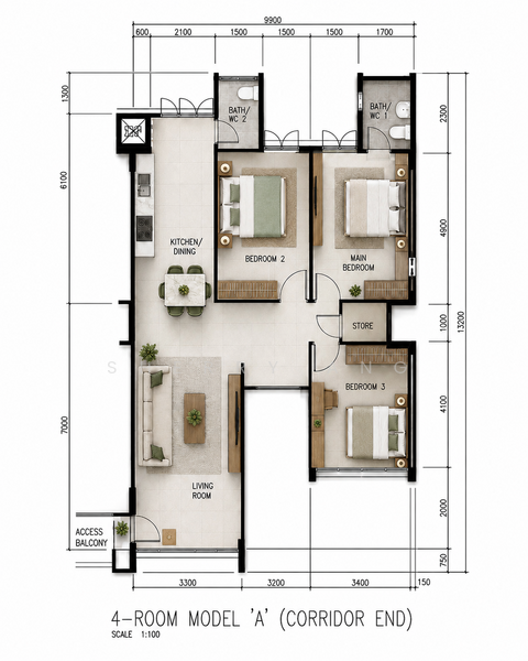 297 Tampines Street 22, 297 Tampines Street 22, 3 Bedrooms, 1,119 sqft, HDB Flat For Sale, by Sherry Ang, 500225113 - PropertyGuru.com.sg