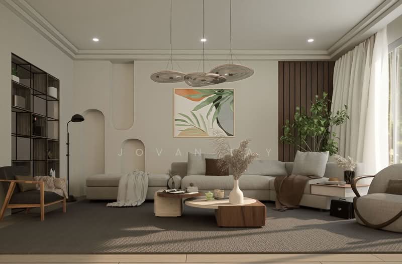 New Terraced Home in District 8!, , 6 Bedrooms, 6,000 sqft, Terraced House For Sale, by Jovan Tay, 500225127 - Living Room - PropertyGuru.com.sg
