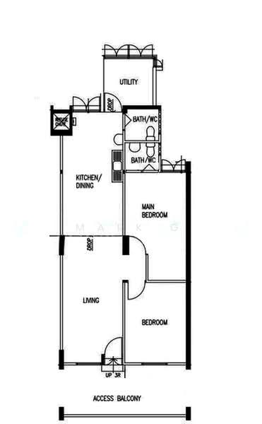 348 Ang Mo Kio Avenue 3, 348 Ang Mo Kio Avenue 3, 2 Bedrooms, 785 sqft, HDB Flat For Sale, by Mark G, 500225144 - PropertyGuru.com.sg