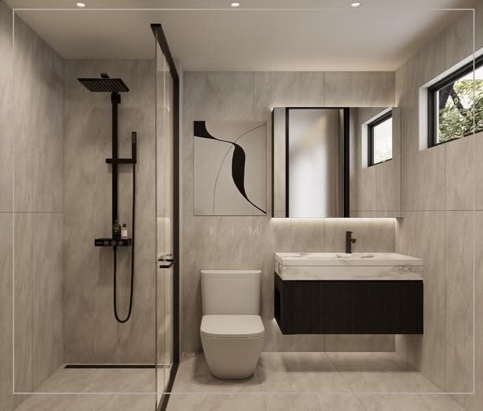 Brand New Terrace, 4 levels with Lift, 5 Bedrooms & 6 Bathrooms, opera estate - call Kim Yan 8130 3636 to view!, East Coast / Marine Parade, 5 Bedrooms, 4,260 sqft, Terraced House For Sale, by Kim Yan 金燕, 500225179 - Bathroom - PropertyGuru.com.sg