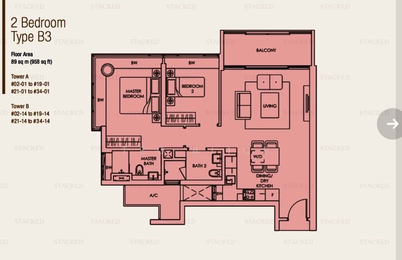 Soleil @ Sinaran, 6 Sinaran Drive, 2 Bedrooms, 958 sqft, Condominium For Sale, by Teo Alice, 500225288 - PropertyGuru.com.sg