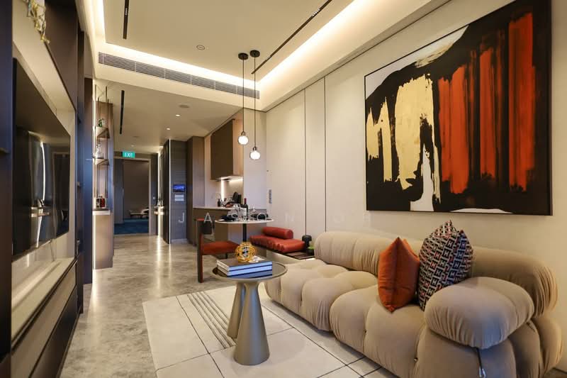 W Residences Marina View - Singapore, 22 Marina View, 1 Bedroom, 538 sqft, Condominium For Sale, by Jason Oh, 500225301 - Living Room - PropertyGuru.com.sg