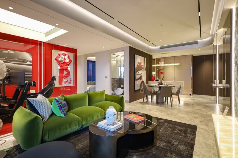 W Residences Marina View - Singapore, 22 Marina View, 3 Bedrooms, 1,195 sqft, Condominium For Sale, by Jason Oh, 500225315 - Living Room - PropertyGuru.com.sg