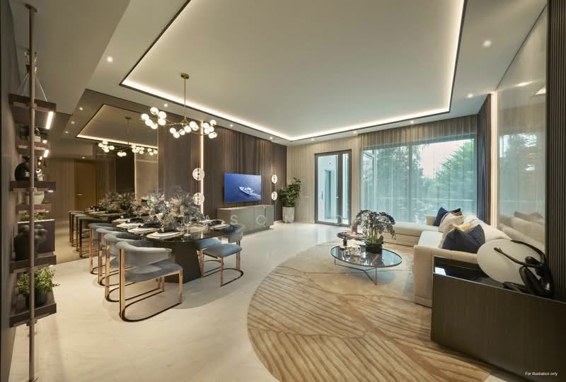 W Residences Marina View - Singapore, 22 Marina View, 4 Bedrooms, 2,250 sqft, Condominium For Sale, by Jason Oh, 500225327 - Living Room - PropertyGuru.com.sg