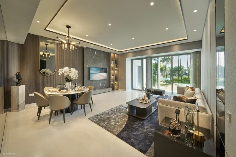 W Residences Marina View - Singapore, 22 Marina View, 4 Bedrooms, 2,250 sqft, Condominium For Sale, by Jason Oh, 500225327 - Living Room - PropertyGuru.com.sg