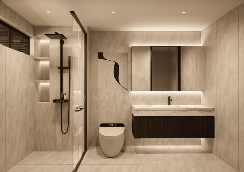 TOP Soon- 4-level - 2.5-Story w Mezzanine & Lift, , 5 Bedrooms, 4,263 sqft, Terraced House For Sale, by Ryan Heng, 500225387 - Bathroom - PropertyGuru.com.sg