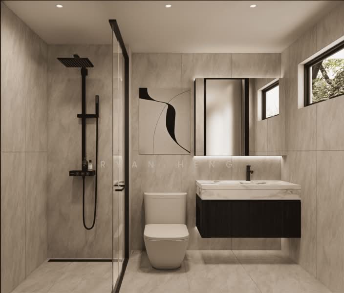 TOP Soon- 4-level - 2.5-Story w Mezzanine & Lift, , 5 Bedrooms, 4,263 sqft, Terraced House For Sale, by Ryan Heng, 500225387 - Bathroom - PropertyGuru.com.sg