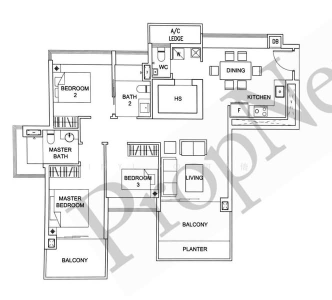 The Waterline, 167 Poh Huat Road West, 3 Bedrooms, 1,238 sqft, Condominium For Sale, by Xinyi Ho 何欣倚, 500225422 - PropertyGuru.com.sg