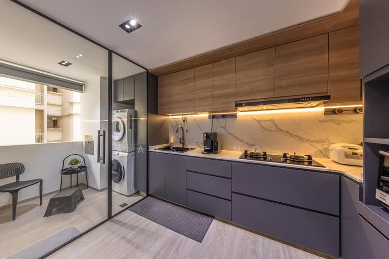 Rivervale Crest, 9 Rivervale Crescent, 3 Bedrooms, 1,195 sqft, Condominium For Sale, by Maisie Ng, 500225474 - Kitchen - PropertyGuru.com.sg