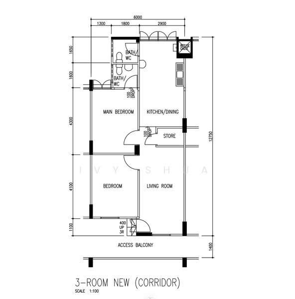 252 Hougang Avenue 3, 252 Hougang Avenue 3, 2 Bedrooms, 721 sqft, HDB Flat For Sale, by Ivy Shua, 500225490 - PropertyGuru.com.sg