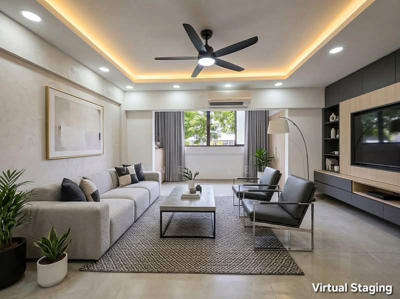712 Hougang Avenue 2, 712 Hougang Avenue 2, 3 Bedrooms, 1,593 sqft, HDB Flat For Sale, by Janet Lee, 500225539 - Living Room - PropertyGuru.com.sg