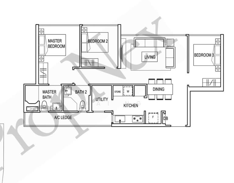 Symphony Suites, 1 Yishun Close, 3 Bedrooms, 915 sqft, Condominium For Rent, by Kai Ng, 500225593 - PropertyGuru.com.sg