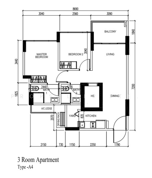 519A Tampines Central 8, 519A Tampines Central 8, 2 Bedrooms, 667 sqft, HDB Flat For Sale, by Aileen Chew, 500225697 - PropertyGuru.com.sg