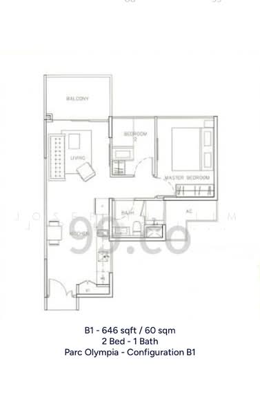 Parc Olympia, 66 Flora Drive, 2 Bedrooms, 645 sqft, Condominium For Sale, by Josephine Lim J R 林婕容 (区域分行董事 ), 500225783 - PropertyGuru.com.sg