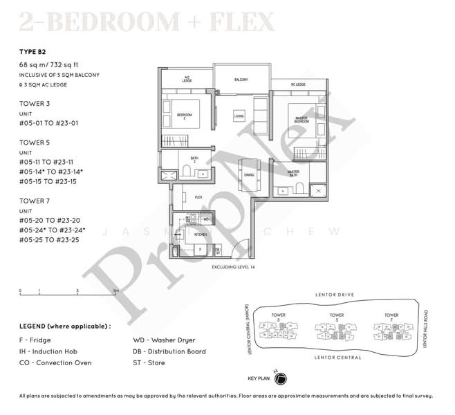 Lentor Modern, Lentor Central, 2 Bedrooms, 732 sqft, Condominium For Sale, by Jasmine Chew, 500225784 - PropertyGuru.com.sg