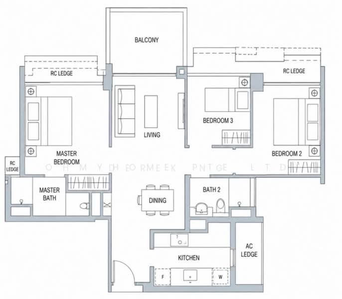The Topiary, 11 Fernvale Lane, 3 Bedrooms, 915 sqft, Executive Condominium For Sale, by BEN CHEE, 500225791 - PropertyGuru.com.sg
