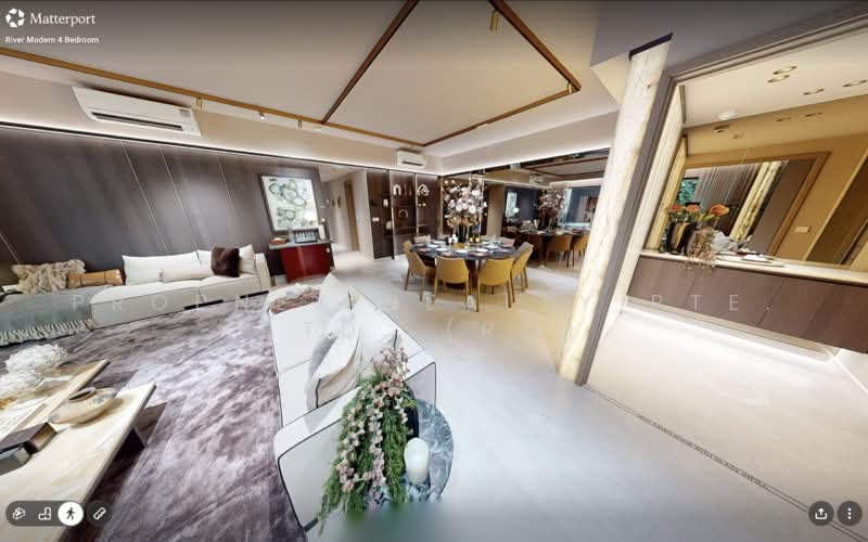 Direct & Sheltered Path To MRT & Malls | Brand New Luxury Condo, River Valley Green, 4 Bedrooms, 1,830 sqft, Condominium For Sale, by RYAN CHEN ZIHAO, 500225816 - Living Room - PropertyGuru.com.sg