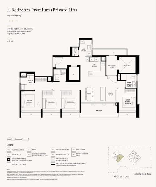 Arina East Residences, 6D Tanjong Rhu Road, 4 Bedrooms, 1,389 sqft, Condominium For Sale, by Marius Wong, 500225914 - PropertyGuru.com.sg