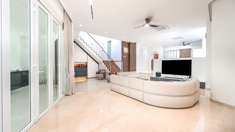 ** Modern FH Semi D at D16 Lucky Heights Estate | 5 Beds | 6 Baths | Move-In ** Ready, , 5 Bedrooms, 6,000 sqft, Semi-Detached House For Sale, by Claire Tey, 500225947 - Living Room - PropertyGuru.com.sg