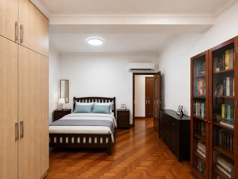Corner Terrace with Regular Land @ Sunset | 13m Wide Frontage | Within 1KM to Nan Hua, Pei Tong, , 5 Bedrooms, 3,500 sqft, Terraced House For Sale, by Carrie Chin, 500225993 - Bedroom 2 with Study - PropertyGuru.com.sg