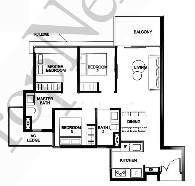 Kingsford Waterbay, 66 Upper Serangoon View, Hougang / Punggol / Sengkang, 3 Bedrooms, 883 sqft, Condominium For Sale, by Sheryl Lim, 500226018 - PropertyGuru.com.sg