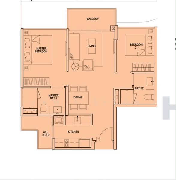 River Isles, 52 Edgedale Plains, 2 Bedrooms, 753 sqft, Condominium For Sale, by Jamie Sitoh, 500226041 - PropertyGuru.com.sg