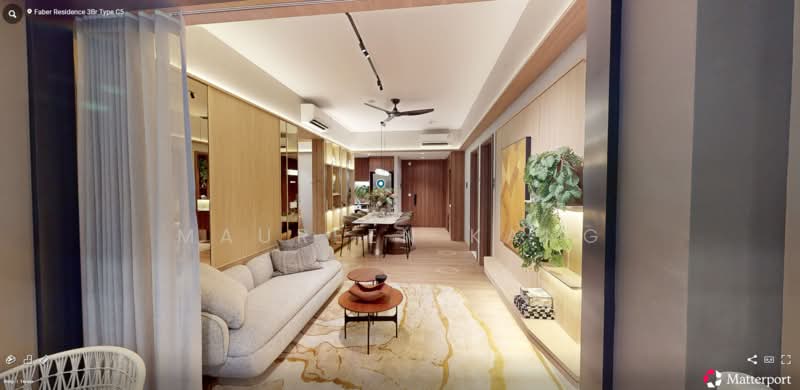 Faber Residence, Faber Walk, 4 Bedrooms, 1,216 sqft, Condominium For Sale, by Maureen Kang, 500226153 - Living Room - PropertyGuru.com.sg